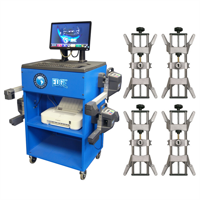 Atlas EDGE 8-Camera Bluetooth Wheel Aligner with 4-Point Clamps – Advanced Automotive Alignment System (ATEDGE-501-4PT)