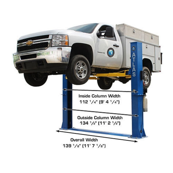 Atlas BP10000X 10,000 LB Baseplate Two-Post Car Lift | Commercial Grade Automotive Equipment | Model ATTD-BP10000X
