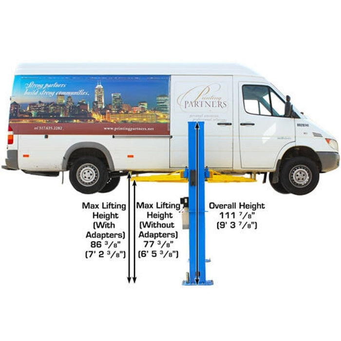 Atlas BP10000X 10,000 LB Baseplate Two-Post Car Lift | Commercial Grade Automotive Equipment | Model ATTD-BP10000X