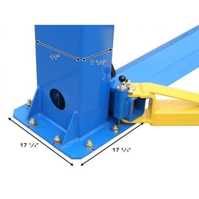 Atlas BP8000 2-Post Car Lift with Lawnmower Adapter Combo – 8,000 lb Capacity Garage Equipment