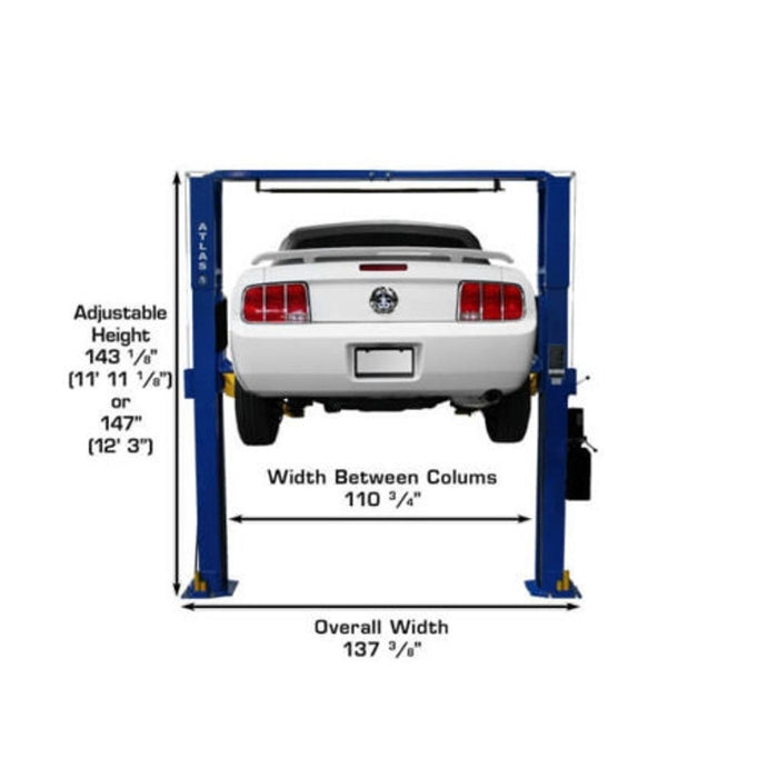 Atlas PV10PX 10,000 LB Overhead Two-Post Car Lift | Commercial Grade Automotive Equipment | Model XH-PV10PX-FPD