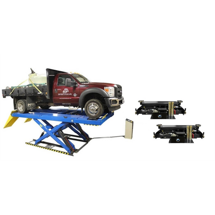 Atlas Equipment PX16A Scissor Alignment Lift and RJ8 Rolling Jacks Combo ATPK-PX16ACF-COMBO-FPD