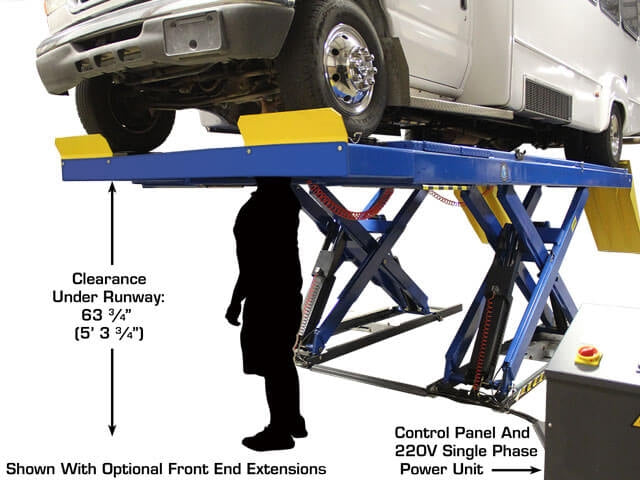 Atlas PX16A Scissor Alignment Lift with RJ8 Rolling Jack Combo – 16,000 lb Capacity (WILL CALL ONLY)