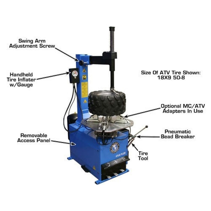 Atlas TC229 Rim-Clamp Tire Changer with Beadblaster (ATTC229)