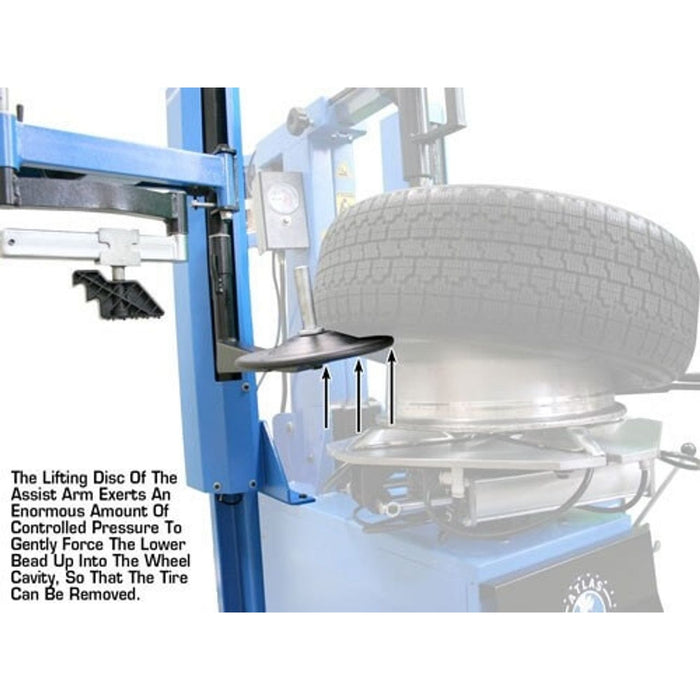 Atlas TC289LH Extra Large Rim-Clamp Tire Changer with Left Hand Assist Arm – Heavy-Duty Automotive Equipment