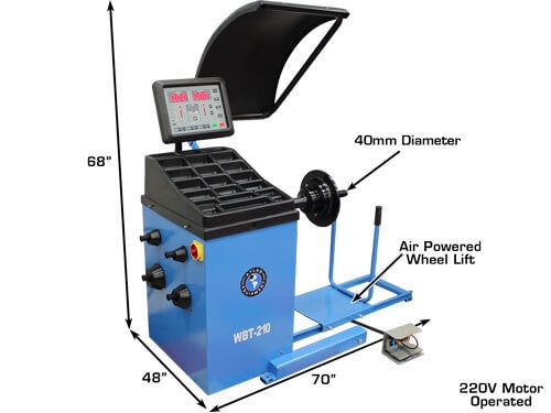 Atlas TC301 Tire Changer & WBT210 Wheel Balancer Combo – Professional Automotive Tire Service Equipment (Will Call )
