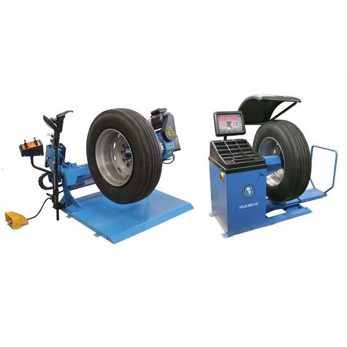 Atlas TC305A + WBT210 Heavy‑Duty Truck Tire Changer & Wheel Balancer Combo | TTCWB‑COMBO2‑FPD