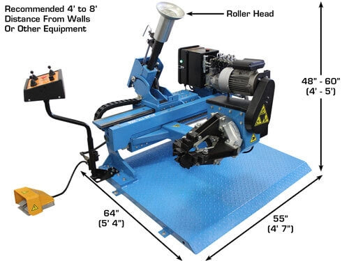 Atlas TC305A + WBT210 Heavy‑Duty Truck Tire Changer & Wheel Balancer Combo | TTCWB‑COMBO2 (Will Call)