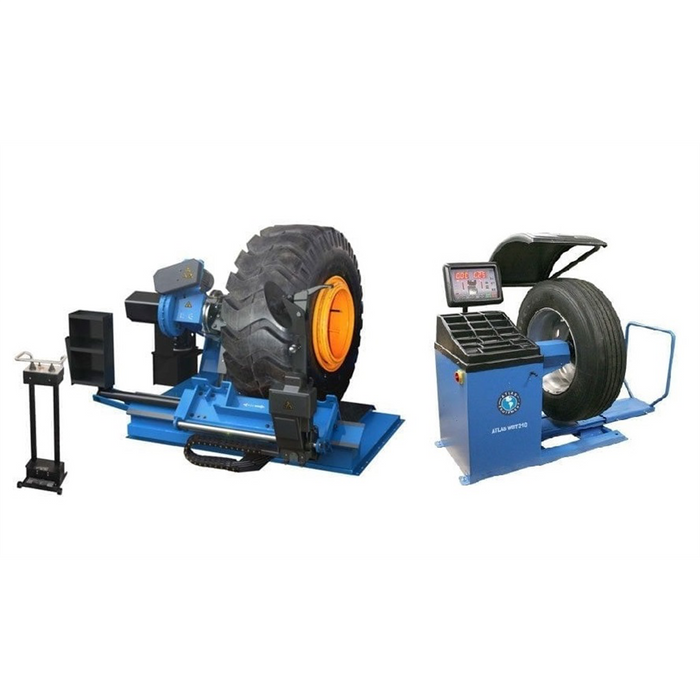 Atlas Equipment TC306 + WBT210 Heavy‑Duty Truck Tire Changer & Wheel Balancer Combo | TTCWB‑COMBO4‑FPD