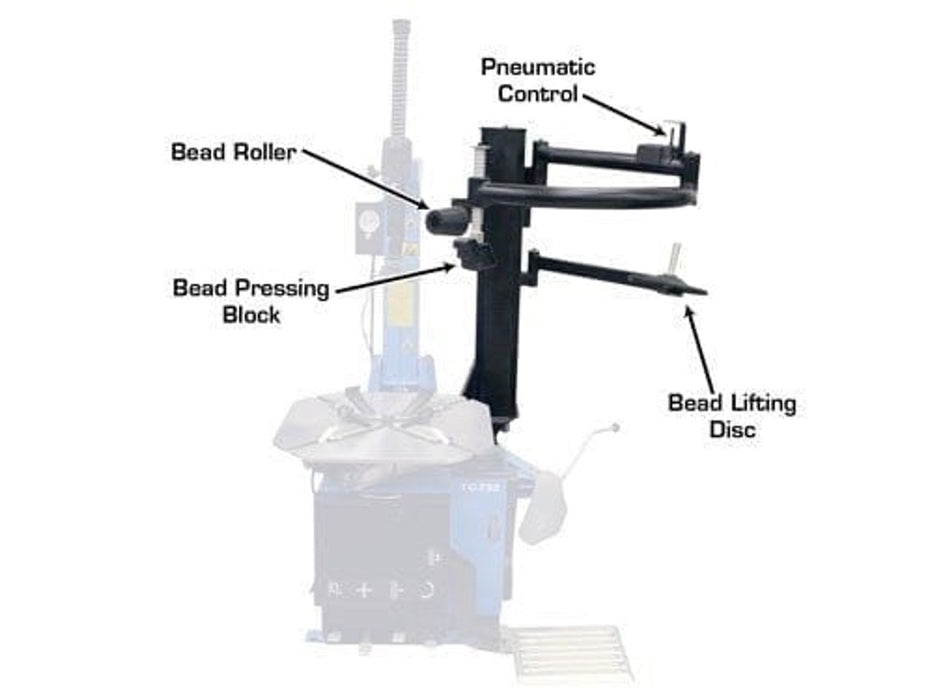 Atlas TC755EZ Tire Changer & WB49-2-PRO Wheel Balancer Combo – Professional Rim Clamp Machine & Digital Balancer | TCWB-COMBO4-FPD
