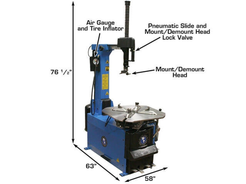 Atlas TC755EZ Tire Changer & WB49-2-PRO Wheel Balancer Combo – Professional Rim Clamp Machine & Digital Balancer | TCWB-COMBO4-FPD