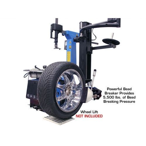 Atlas TC755EZ Tilt-Back Rim Clamp Tire Changer with E-Z Assist Arm | Professional Automotive Wheel Service Machine | Model TC755EZ