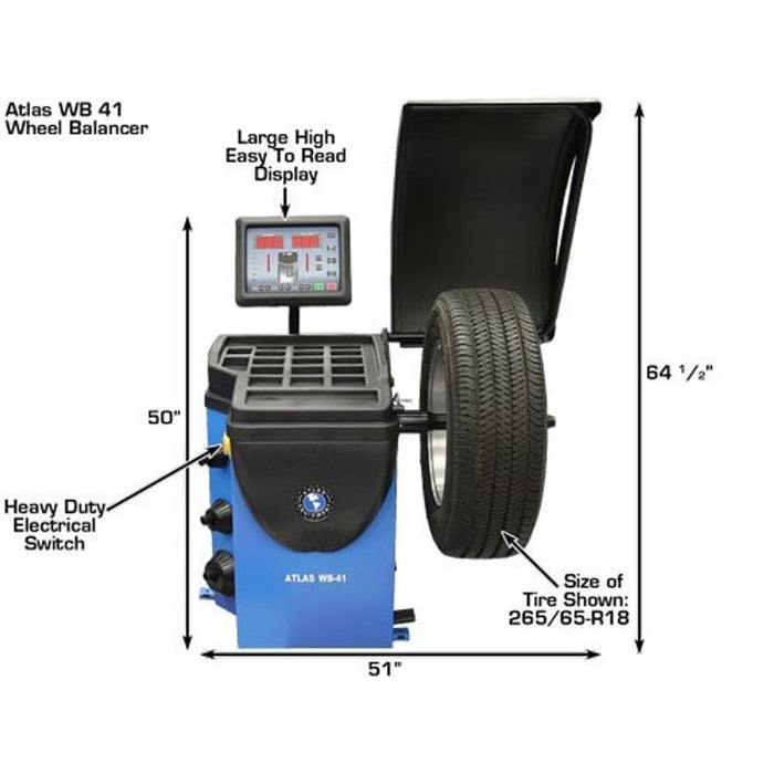 Atlas Automotive WB41 Computerized Wheel Balancer – ATWB41