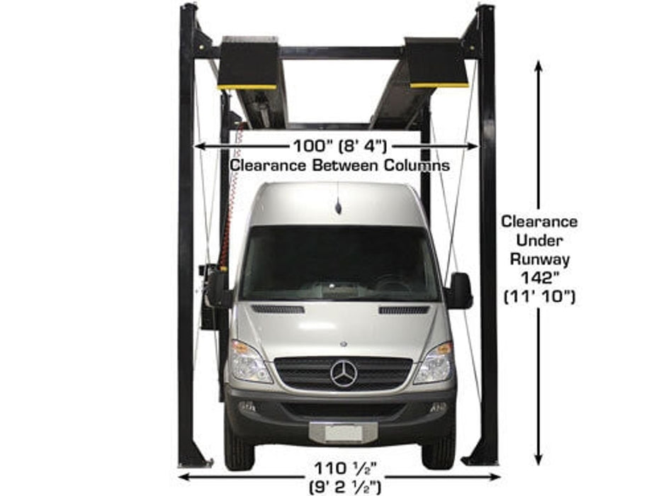 Atlas PRO7000ST Super Tall 4-Post Lift – 7,000 lb Capacity Car Storage & Service Lift | Atlas Automotive Equipment XH-PRO7000ST