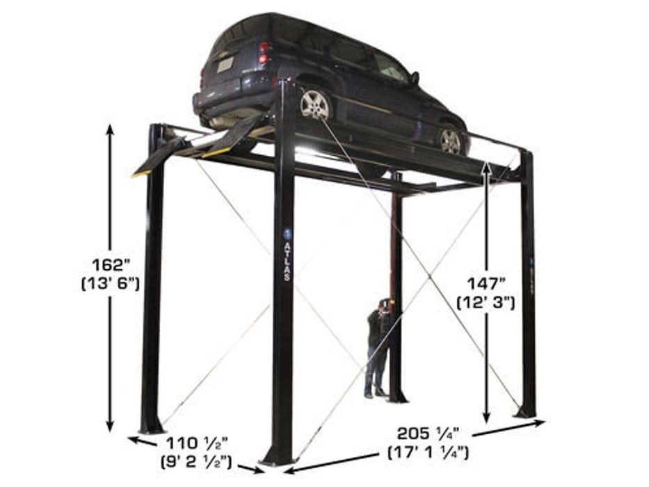 Atlas PRO7000ST Super Tall 4-Post Lift – 7,000 lb Capacity Car Storage & Service Lift | Atlas Automotive Equipment XH-PRO7000ST