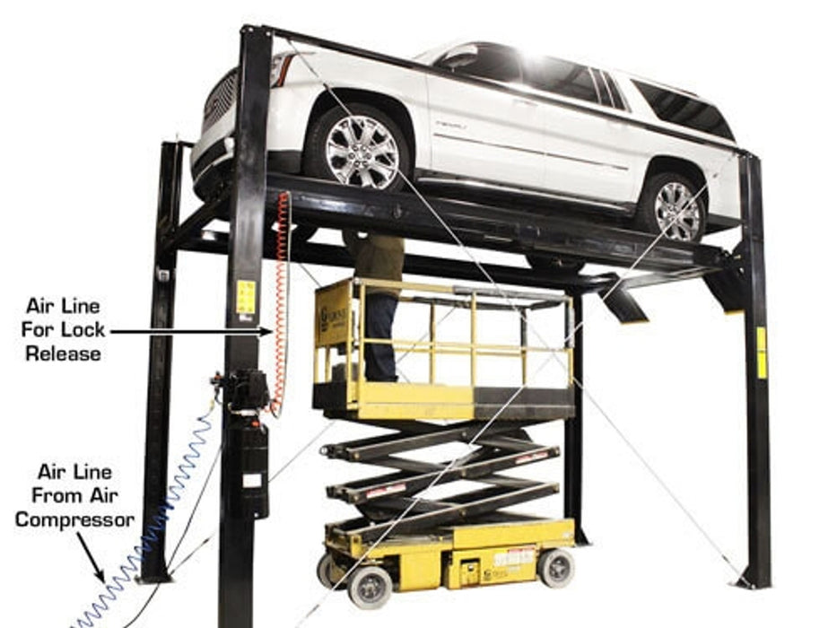 Atlas PRO7000ST Super Tall 4-Post Lift – 7,000 lb Capacity Car Storage & Service Lift | Atlas Automotive Equipment XH-PRO7000ST