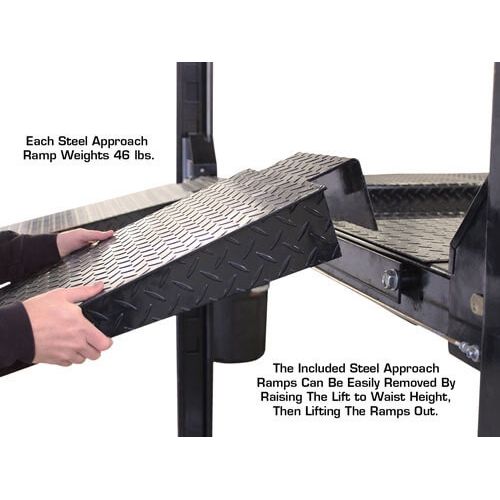 Atlas Garage PRO8000EXT-L 8,000 LB Extra Tall & Extra Long Portable 4-Post Car Lift | Professional-Grade Automotive Lift | Model XH-PRO-PRO8000EXT-L