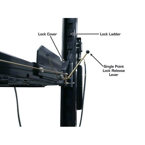 Atlas Garage PRO8000EXT-L 8,000 LB Extra Tall & Extra Long Portable 4-Post Car Lift | Professional-Grade Automotive Lift | Model XH-PRO-PRO8000EXT-L