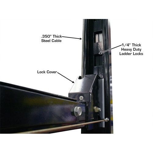 Atlas Garage PRO8000EXT-L 8,000 LB Extra Tall & Extra Long Portable 4-Post Car Lift | Professional-Grade Automotive Lift | Model XH-PRO-PRO8000EXT-L