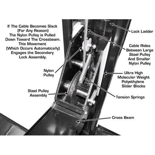 Atlas Garage PRO8000EXT-L 8,000 LB Extra Tall & Extra Long Portable 4-Post Car Lift | Professional-Grade Automotive Lift | Model XH-PRO-PRO8000EXT-L