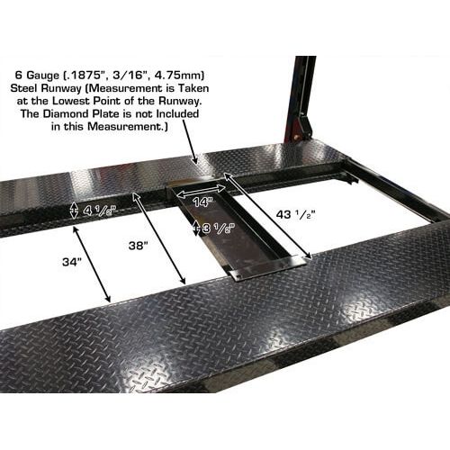 Atlas Garage PRO8000EXT-L 8,000 LB Extra Tall & Extra Long Portable 4-Post Car Lift | Professional-Grade Automotive Lift | Model XH-PRO-PRO8000EXT-L