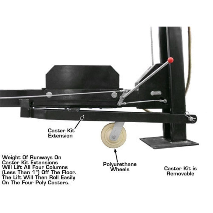 Atlas Garage PRO8000EXT 8,000 LB Extra Tall Portable 4-Post Car Lift | Hobbyist & Home Garage Automotive Lift | Model XH-PRO8000EXT