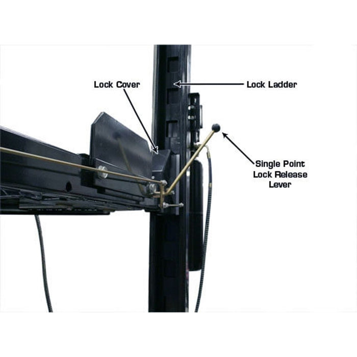Atlas Garage PRO8000EXT 8,000 LB Extra Tall Portable 4-Post Car Lift | Hobbyist & Home Garage Automotive Lift | Model XH-PRO8000EXT