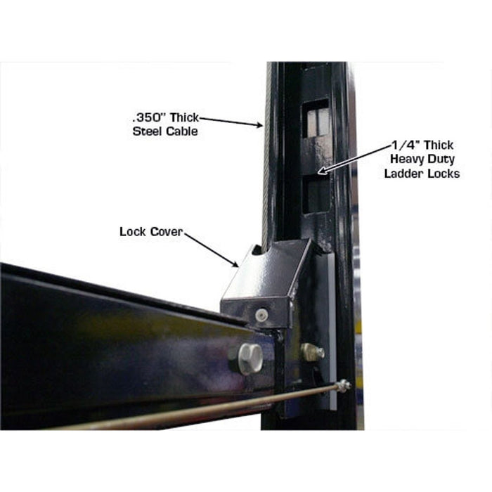 Atlas Garage PRO8000EXT 8,000 LB Extra Tall Portable 4-Post Car Lift | Hobbyist & Home Garage Automotive Lift | Model XH-PRO8000EXT