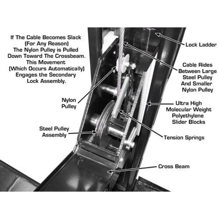 Atlas Garage PRO8000EXT 8,000 LB Extra Tall Portable 4-Post Car Lift | Hobbyist & Home Garage Automotive Lift | Model XH-PRO8000EXT