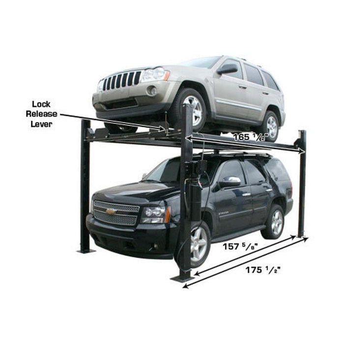 Atlas Garage PRO8000EXT 8,000 LB Extra Tall Portable 4-Post Car Lift | Hobbyist & Home Garage Automotive Lift | Model XH-PRO8000EXT