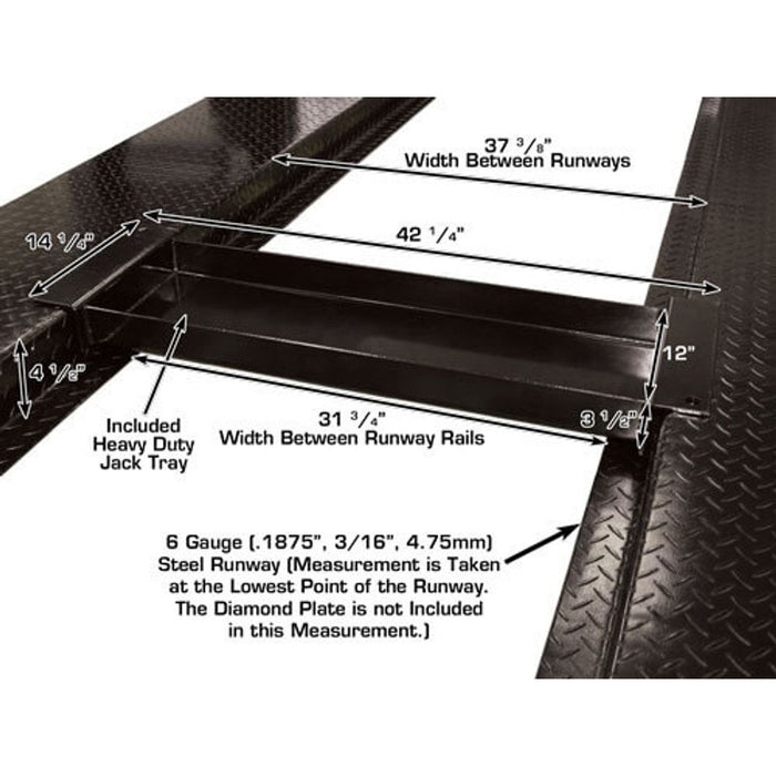 Atlas Garage PRO8000EXT 8,000 LB Extra Tall Portable 4-Post Car Lift | Hobbyist & Home Garage Automotive Lift | Model XH-PRO8000EXT