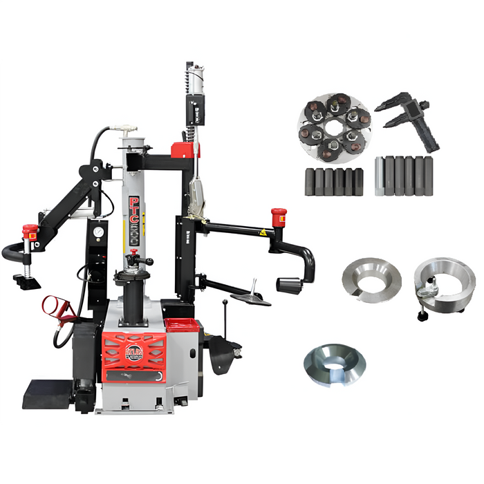 Atlas Platinum PTC500 Center Post Tire Changer with Adapters Kit – Heavy-Duty Professional Tire Machine (AP-PTC500-KIT)
