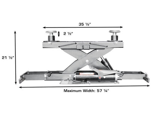 Atlas Platinum PVL14OF‑EXT 14,000 lb Open‑Front Alignment Lift + RJ7000 Rolling Bridge Jacks Combo | AP‑PVL14OF‑EXT‑COMBO (Will Call)