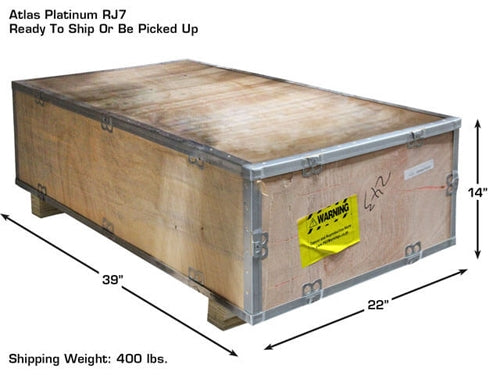 Atlas Platinum PVL14OF‑EXT 14,000 lb Open‑Front Alignment Lift + RJ7000 Rolling Bridge Jacks Combo | AP‑PVL14OF‑EXT‑COMBO (Will Call)