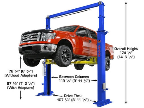 Atlas Platinum PVL15 ALI Certified 15,000 lb Commercial Grade Overhead 2-Post Lift – Heavy-Duty Automotive Lift (AP-PVL15-2)