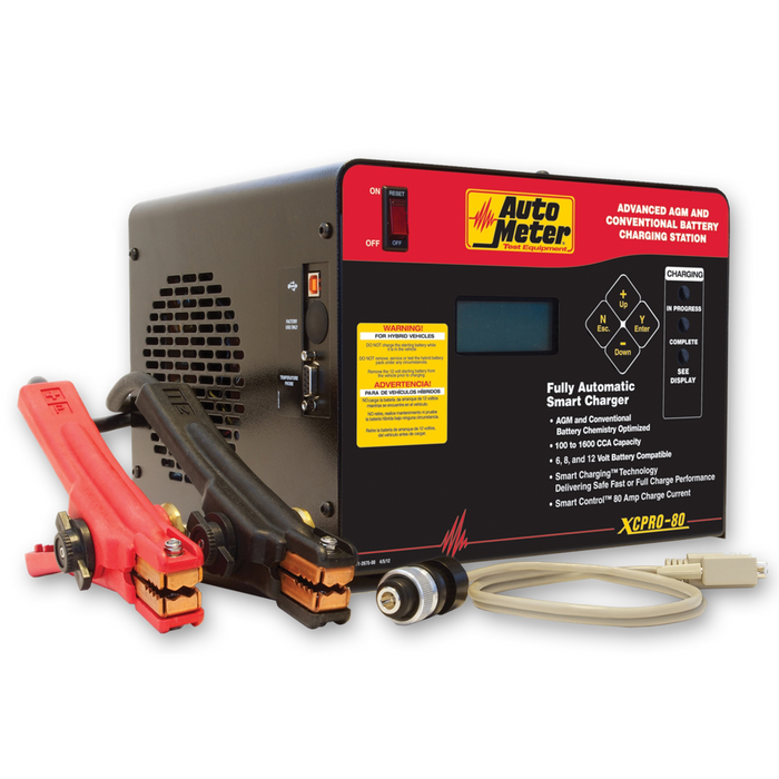 AutoMeter XCPRO-80 AGM Fast Charger — 80 Amp Battery Charger