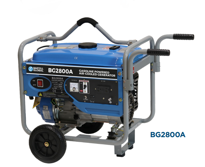 Generator | 2800W Max Output | Gas LT210 Engine | Bartell Global BG2800A