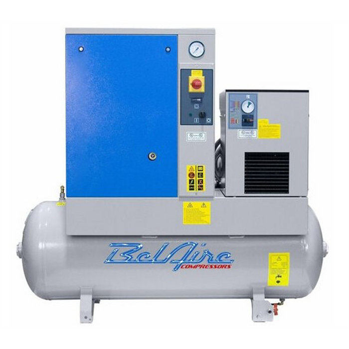 Belaire Rotary Screw 10 HP 208-230/460 Volt, 3 Phase 132 Gallon Horizontal Tank IMC4152023444