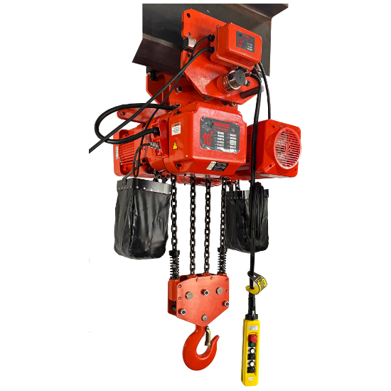 Bison Lifting 10 Ton Electric Chain Hoist with Trolley | Three