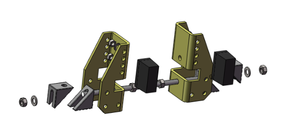 Clamp-On Beam End Stops | 3.2" - 21.65"Bison Lifting TESH20-63