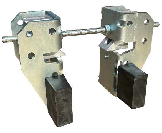 Clamp-On Beam End Stops | 3.2" - 6.3" | Bison Lifting TESH18-25