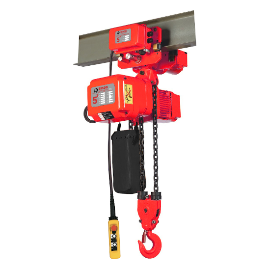 Chain Hoist | 5 Ton | Three Phase | With Trolley | Electric | Bison Lifting HHBDSK05-02D+WPC05D