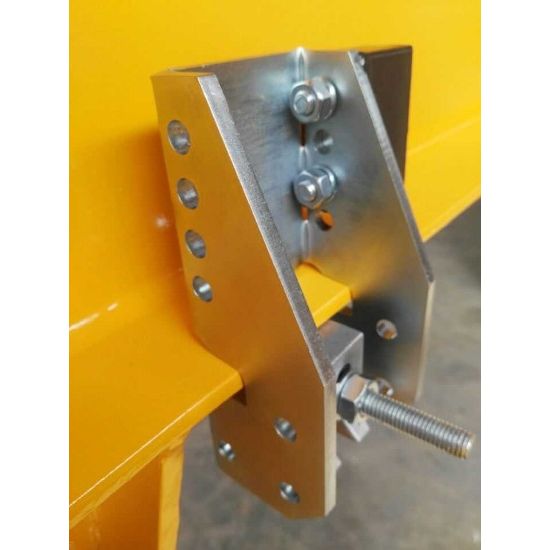 Clamp-On Beam End Stops | 3.2” to 11.81” | Bison Lifting TESH20-36