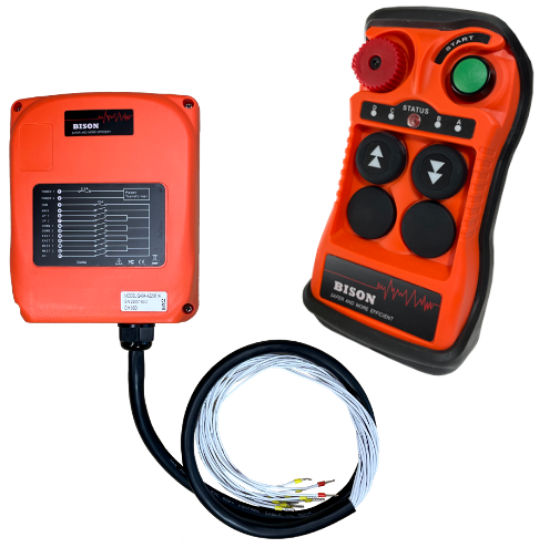 Radio Remote Kit | 2 Button | for Hoist Dual Speed | Bison Lifting Q202