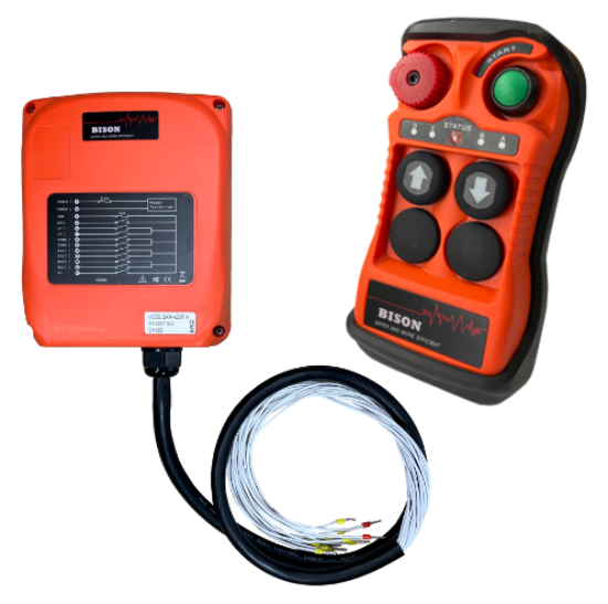 Radio Remote Kit | 2 Button | for Hoist Single Speed | Bison Lifting Q200