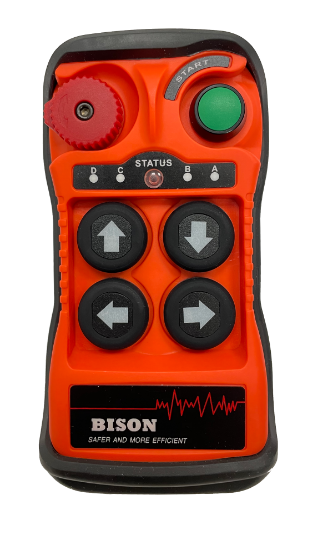 Radio Remote Kit | 4 Button | for Hoist Single Speed with Trolley | Bison Lifting Q400