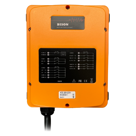 Radio Remote Kit | 6 Button | for Hoist Dual Speed with trolley | Bison Lifting Q606