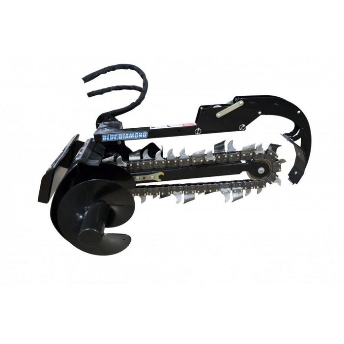Blue Diamond 36'' Depth, 6'' Combo Chain Mini Trencher Attachment – Compact Machine Precision