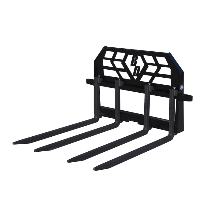 Pallet Fork | 4000 lbs Capacity | With Steps | Blue Diamond Attachments 314505