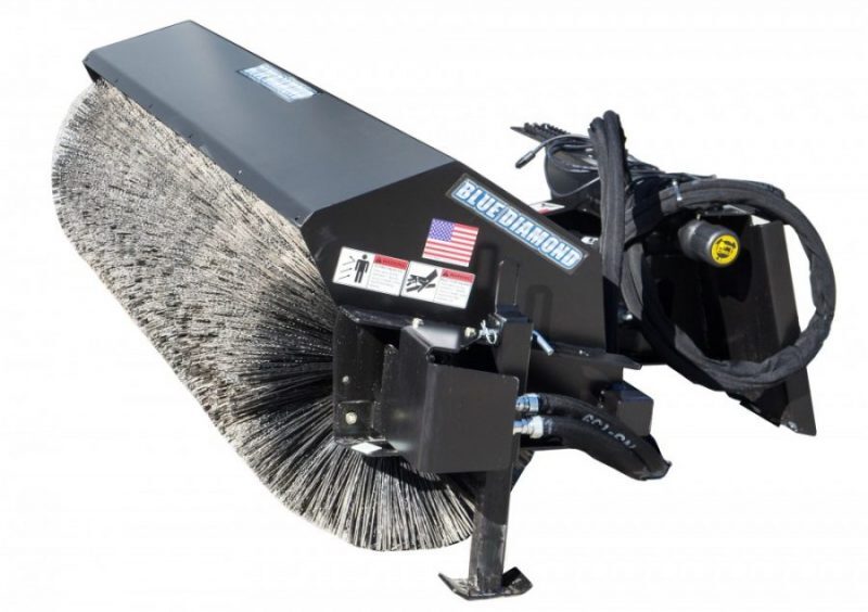 Angle Broom | 60'' | Hydraulic | Heavy Duty | Series 2 | Blue Diamond Attachments 116205